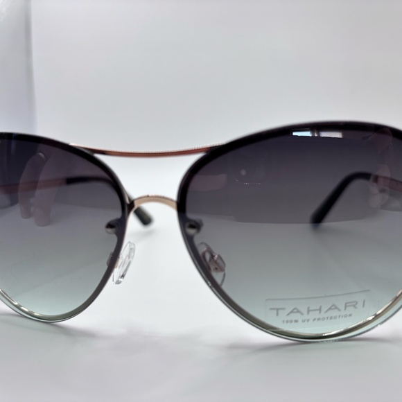Tahari Women's Cat-Eye Aviator Oversized Sunglasses - Picture 9 of 9